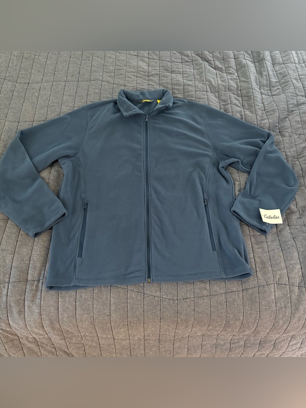 Cabela's NEW Men's Full-Zip Soft Cozy Fleece Jacket in Deep Blue